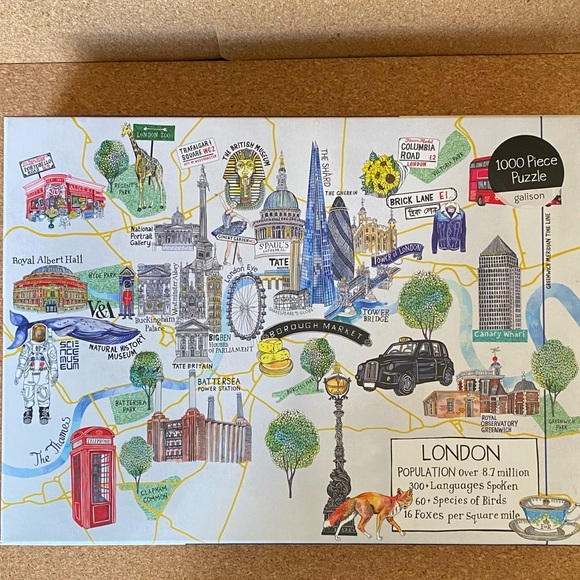 Galison London 1000 Piece Puzzle - Picture 5 of 7